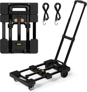 Folding Hand Truck - 6-Wheel Heavy Duty Dolly Cart with Brakes 🚛✨