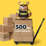 Folding Hand Truck - 6-Wheel Heavy Duty Dolly Cart with Brakes 🚛✨