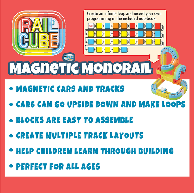 Magnetic Monorail Deluxe Set - Ultimate Magnetic Building Adventure🚄✨