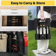 Folding Hand Truck - 6-Wheel Heavy Duty Dolly Cart with Brakes 🚛✨