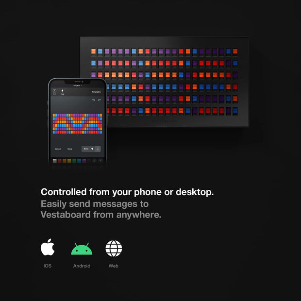 "MessageGrid - Premium Smart Display Board (Black Edition)" 📜✨