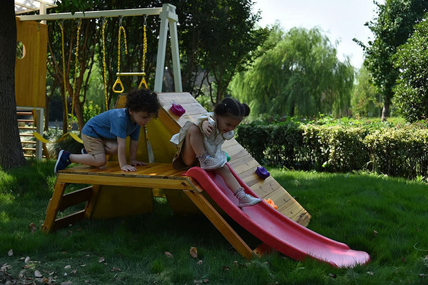 5-in-1 Outdoor and Indoor Playground Playset