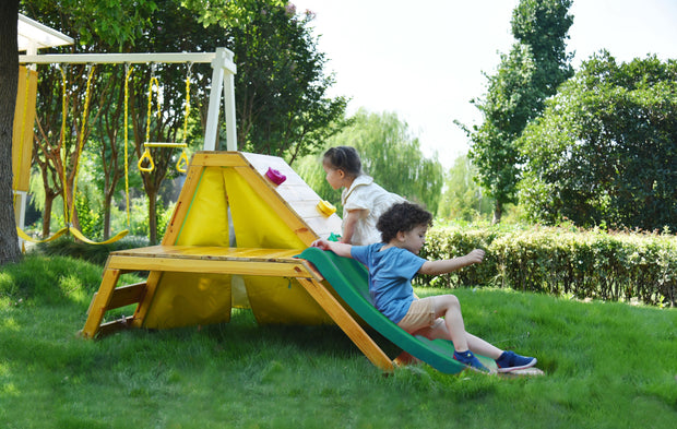 5-in-1 Outdoor and Indoor Playground Playset