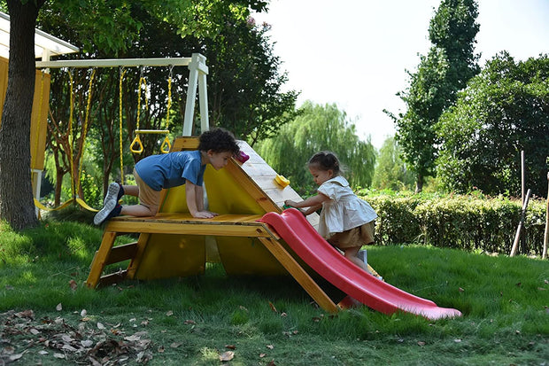 5-in-1 Outdoor and Indoor Playground Playset